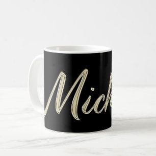 Michelle white gold Handwriting Tasse Kaffeetasse