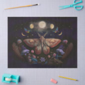 Michelles flatternder Mond, farbenfroher Moth Seidenpapier (Basteln)