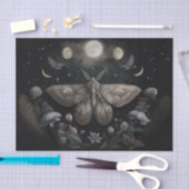 Michelle's Fluttering Moon, prächtige Moth Seidenpapier (Handwerk)