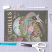 Michell's Mammoth Platterbsen, 1904, Seed Catalog Seidenpapier (Handwerk)