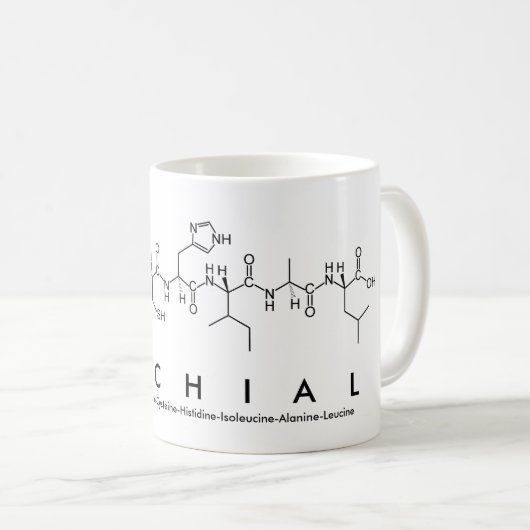 Michial Peptidname Tasse (VorderseiteRechts)