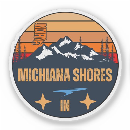 Michiana Shores, Indiana Aufkleber (Vorderseite)