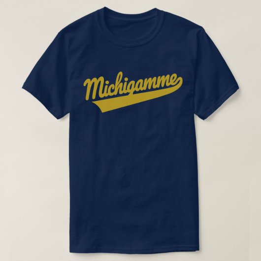 Michigamme 150 Gold Script T-Shirt (Design vorne)