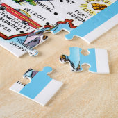 Michigan 11x14 Karte Puzzle (Seite)