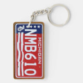 Michigan 1976 Vintager Schlüsselanhänger (Rückseite)