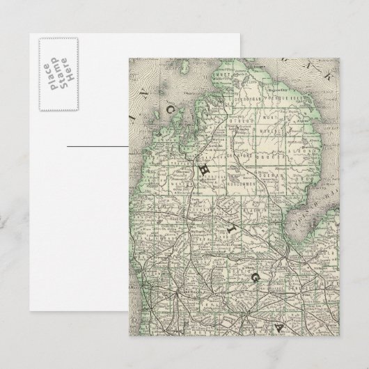 Michigan 8 postkarte (Vorne/Hinten)