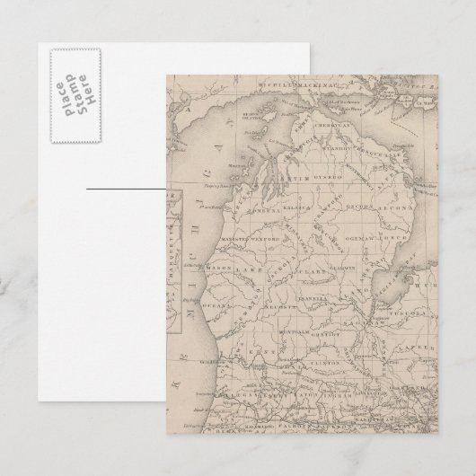 Michigan 9 postkarte (Vorne/Hinten)