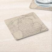 Michigan 9 rechteckiger pappuntersetzer (angewinkelt)