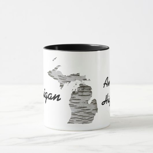 Michigan - Amerikas Fünf-Tasse mit Birch Bark Tasse (Zentrum)