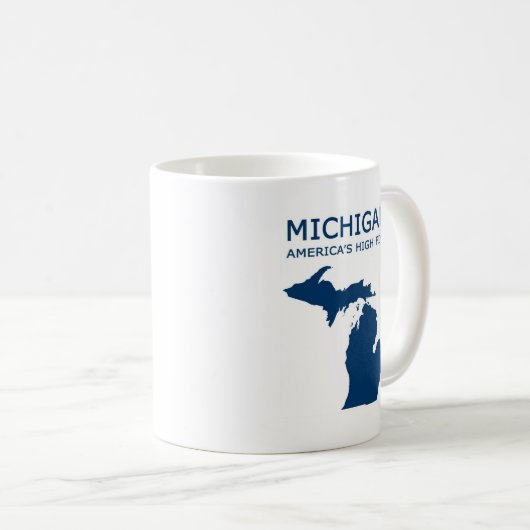 Michigan. Amerikas hohe fünf Kaffeetasse (VorderseiteRechts)