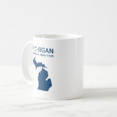 Michigan. Amerikas hohe fünf Kaffeetasse (Vorderseite Links)