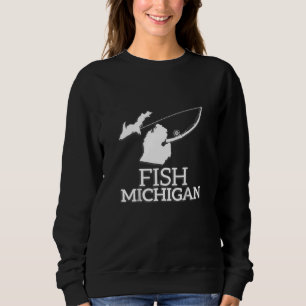 Michigan-Angeln Fisch Michigan-Fischer Sweatshirt