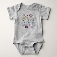 Michigan-Angeln passende Familien-Baby-T-Shirt