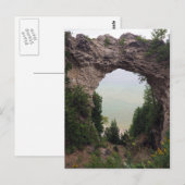 Michigan Arch Rock Geology Foto Postkarte (Vorne/Hinten)