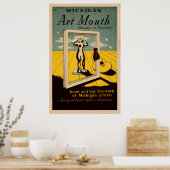 Michigan Art Monat American Vintag WPA Poster (Küche)