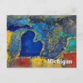 Michigan Artwork Postkarte (Vorderseite)