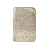 Michigan-Atlas-Karte Badematte (Vorderseite Vertikal)