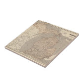 Michigan-Atlas-Karte Fliese (Seite)