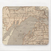 Michigan Atlas Karte Mousepad (Vorne)