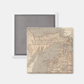 Michigan Atlas Map Magnet (Vorderseite/Rückseite)