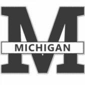 Michigan Aufkleber (Vorderseite)