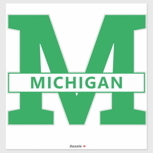 Michigan Aufkleber (Blatt)