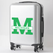 Michigan Aufkleber (Koffer)
