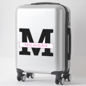 Michigan Aufkleber (Koffer)