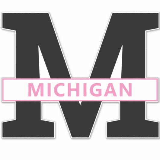 Michigan Aufkleber (Vorderseite)