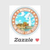 Michigan Aufkleber (Blatt)