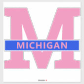 Michigan Aufkleber (Blatt)