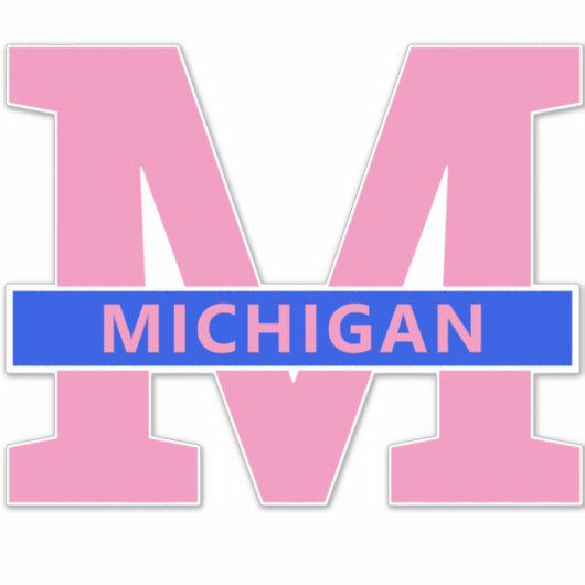 Michigan Aufkleber (Vorderseite)