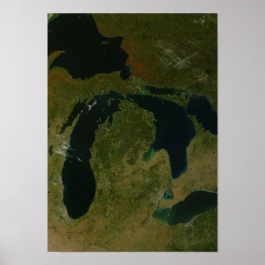 Michigan aus dem Weltraum Poster (Vorne)