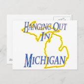 Michigan - Ausgehen Postkarte (Vorne/Hinten)