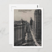 Michigan Ave, Chicago IL, Illinois Vintag Postkarte (Vorne/Hinten)