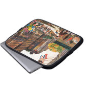 Michigan Avenue, Chicago von John Falter Laptopschutzhülle (Vorne Knopf)