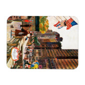 Michigan Avenue, Chicago von John Falter Magnet (Horizontal)