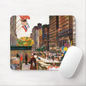 Michigan Avenue, Chicago von John Falter Mousepad (Mit Mouse)