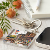 Michigan Avenue, Chicago von John Falter Schlüsselanhänger (Vorderseite rechts)