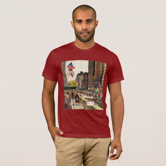 Michigan Avenue, Chicago von John Falter T-Shirt (Vorne ganz)