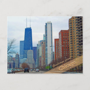 Michigan Avenue in Chicago Postkarte