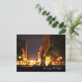 Michigan Avenue Lights Postkarte (Stehend Vorderseite)