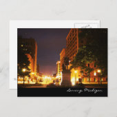 Michigan Avenue Lights Postkarte (Vorne/Hinten)