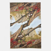 Michigan Barn im Herbst - Doppeldruck Handtuch (Vertikal)