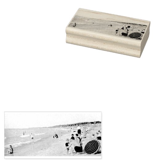 Michigan Beach Scene Rubber Art Briefmarke Gummistempel (Stempel)