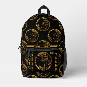 MICHIGAN BEDRUCKTER RUCKSACK