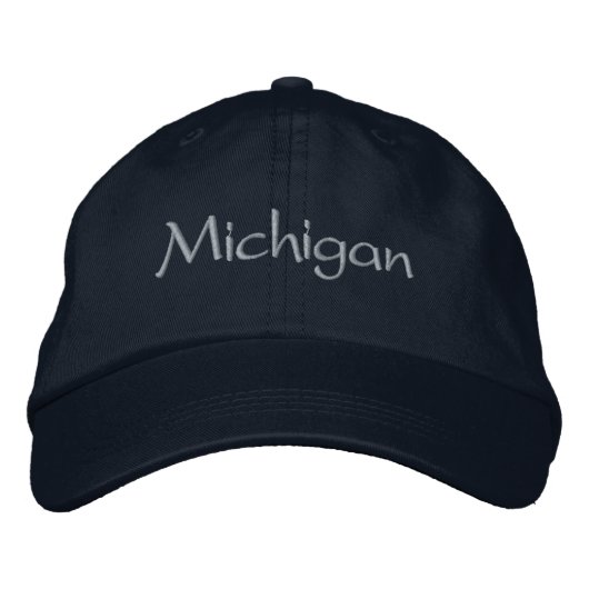 Michigan bestickter Baseballhut Bestickte Baseballkappe (Vorderseite)