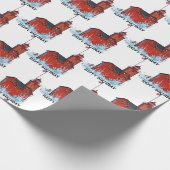 Michigan Big Red Lighthouse Geburtstag Geschenkpapier (Ecke)