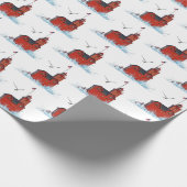 Michigan Big Red Lighthouse Geschenkpapier (Ecke)