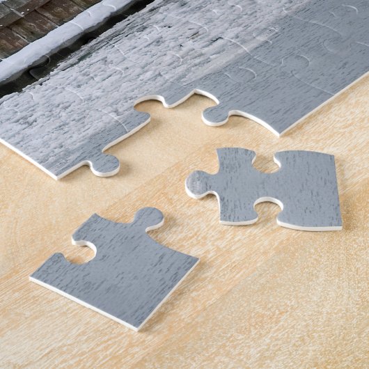 Michigan Big Red Lighthouse mit Swans Puzzle (Seite)